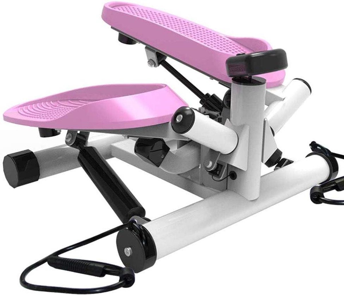 Mini Stepper - Hometrainer Pedaal - Thuis Fitness - Stille Hydraulische Ondersteuning - 395 x 49 x 34 cm - Wit