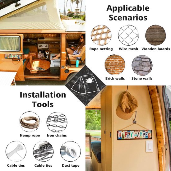 Camping Essentials Gear RV Accessoires voor Binnen Camper Decor Must Haves Grappige Spullen Cool Geschenken voor Mannen Reizen Aanhangwagens Slaapkamer Muur Art — afbeelding 5