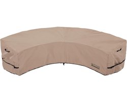 ULTCOVER Patio gebogen bankhoes, waterdicht voor 5-7-zitsbank, buitenmeubelbank, 190 inch (rugbooglengte)/126 inch (lengte voorboog) x 81 cm (diep)