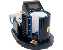 Mini Mok Persmachine - Thermische Transfer Machine - Mokken Bedrukken - Uniforme Verwarming - 178 x 315 mm - Zwart/Wit