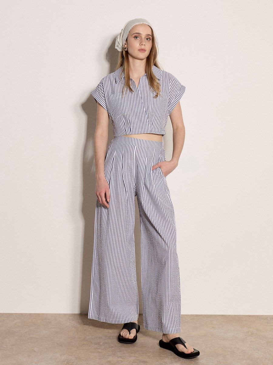 Crop top met strepen