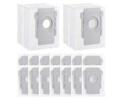 16 stuks stofzuigerzakken – Voor iRobot Roomba i3 i3+, i4 i4+, i5 i5+, i6 i6+, i7 i7+, i8 i8+, j5 j5+, j6 j6+, j7 j7+, j8 j8+, j9 j9+, s9 s9+, 104 105 405 504 505 705, 10 Max-Essential Robot Vacuum