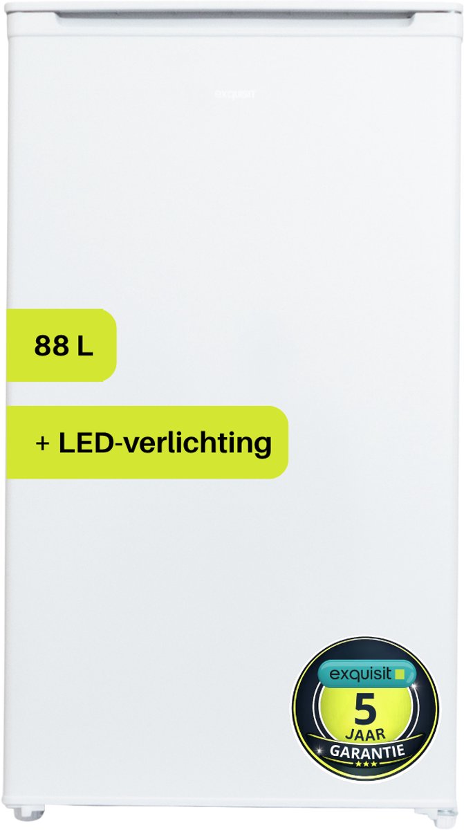 Bol.com Exquisit KS116-V-041EW - Tafelmodel koeler - 5 Jaar Garantie - 88 liter - Draaiknop - Wit aanbieding