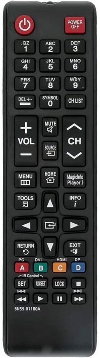Vervangende afstandsbediening Geschikt voor Samsung TV DM65D