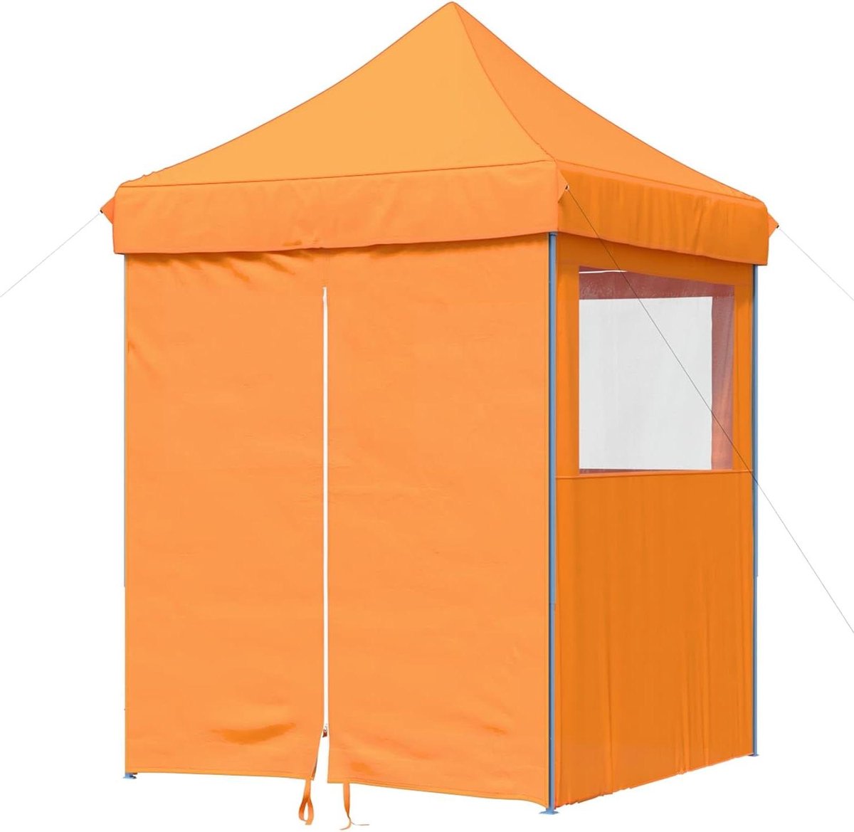 Partytent Oxford Stof - Tuinpaviljoen Feesttent - Buitenfeesten Organiseren - Waterafstotend Frame - 200 x 200 x 306 cm - Bruin
