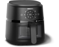 Philips 2000 Series Airfryer - NA210/00 - Kijkvenster - RapidAir - 3.2L - Tot 3 Personen - Zwart