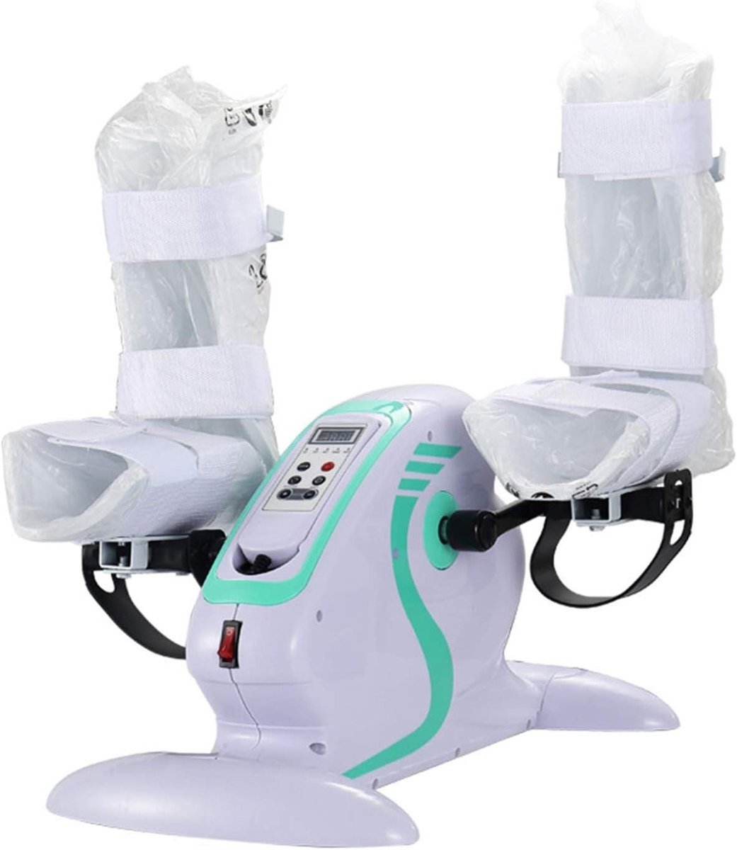 Mini Hometrainer - Pedaaltrainer Fitnessfiets - Actieve Revalidatie - Gemotoriseerde Pedaalbeweging - 49 x 30 x 28.5 cm - Grijs