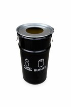 Prullenbak BinBin Black 80 L Hole DUO voor plastic flesjes /blikjes