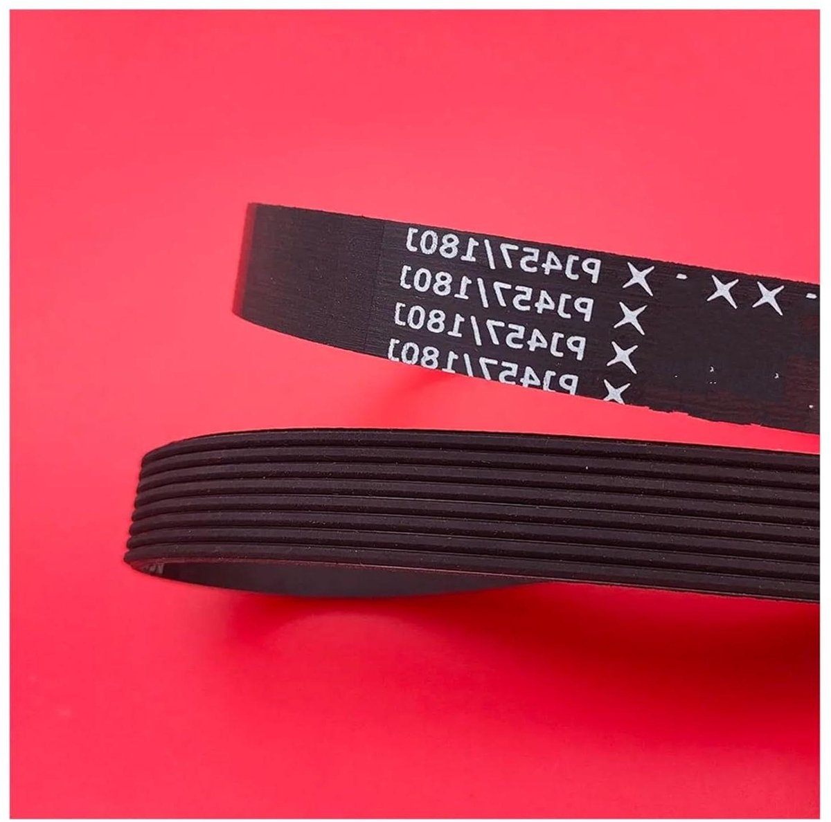 Loopband Aandrijfriem - V-snaar Rubberen Riem - Motorfiets Aandrijving - 6 Ribben Multi Groef - 180J PJ457 - One Color