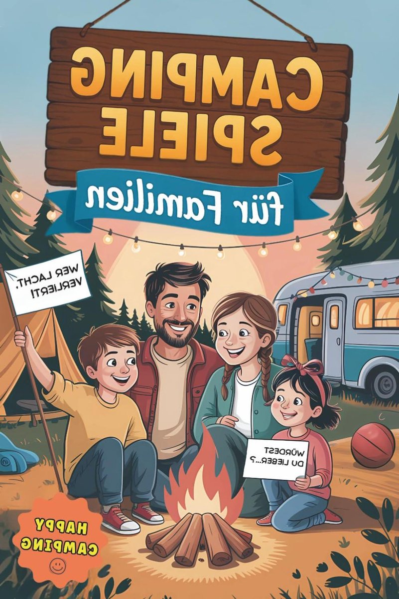 Camping Spelletjes - Mitmachbuch Outdoor - Familie Verbinding - 65 Spellen Binnen Buiten - 119 Pagina's - Multicolor