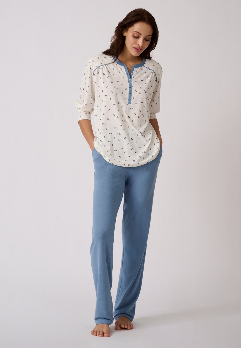 Damart - Pyjama warme schouders Thermolactyl - Dames - Wit - 46-48 (L)