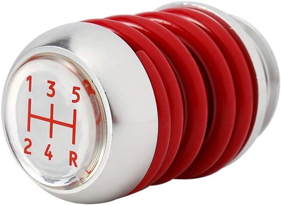 Schakelpookknop Aluminium - Veerpookknop Pookknop - Auto Versnellen - Universele Pasvorm - 62 mm Hoogte - Rood — afbeelding 5