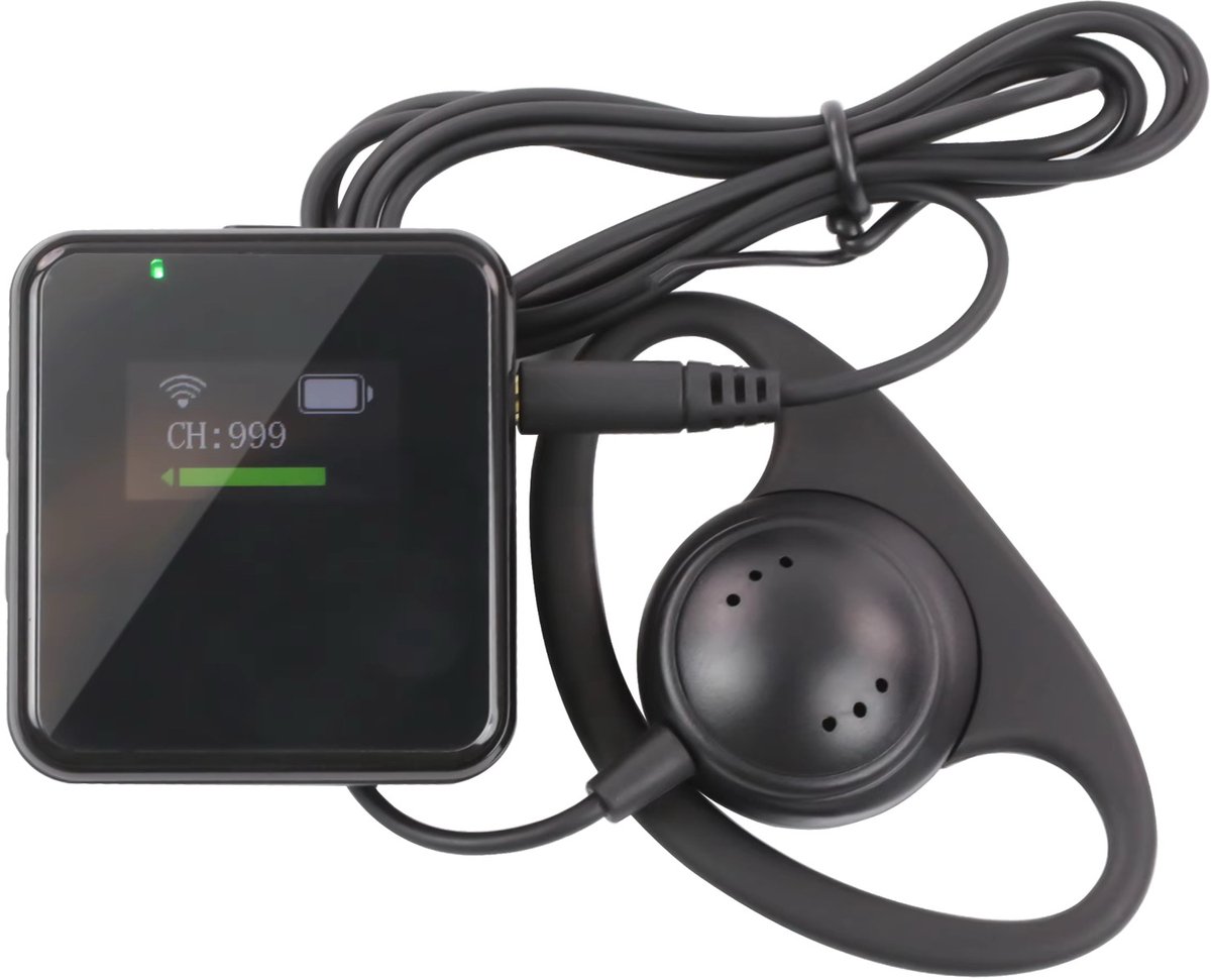 HorsewhispererPRO Showtime - EXTRA ONTVANGER ZWART compatibel met Showtime transmitter - Compact & performant instructiesysteem voor paardrijden - dressuur - jumping