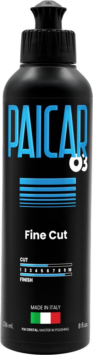 PAICAR 03 – Fijn Afwerk polijstmiddel voor Donkere Oppervlakken (Waterbasis, Siliconenvrij)