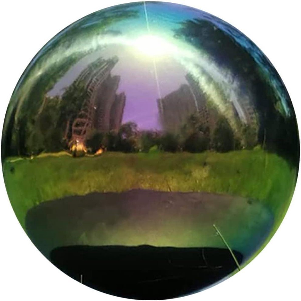 Tuin Spiegelbal - Decoratie Bol - Tuin Verfraaien - Hoge Reflectie - 25 cm - Zilver