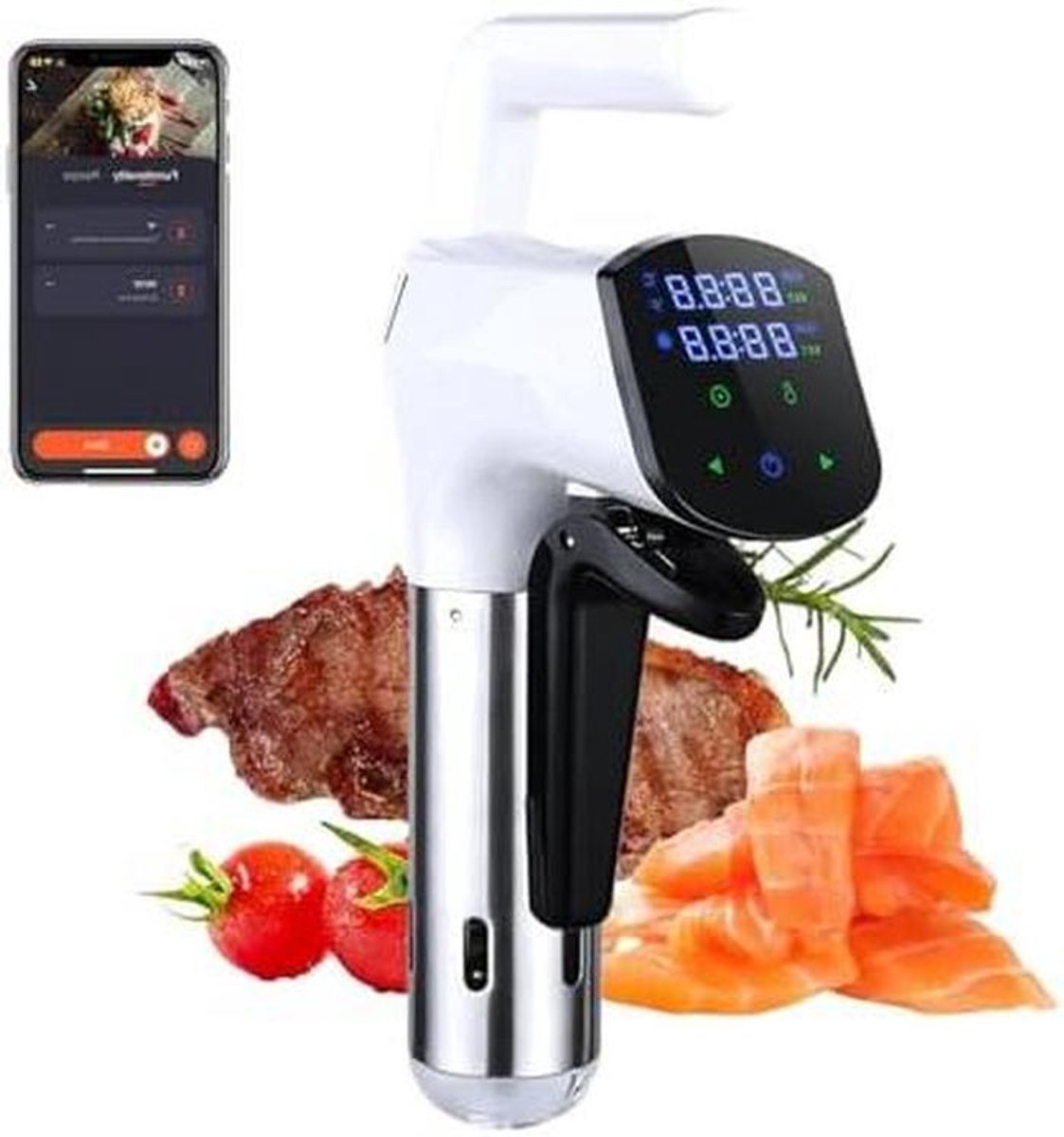 Sous Vide Circulator - Wateroven Sous Vide - Precisie Koken - App Bediening - 1100W - Wit