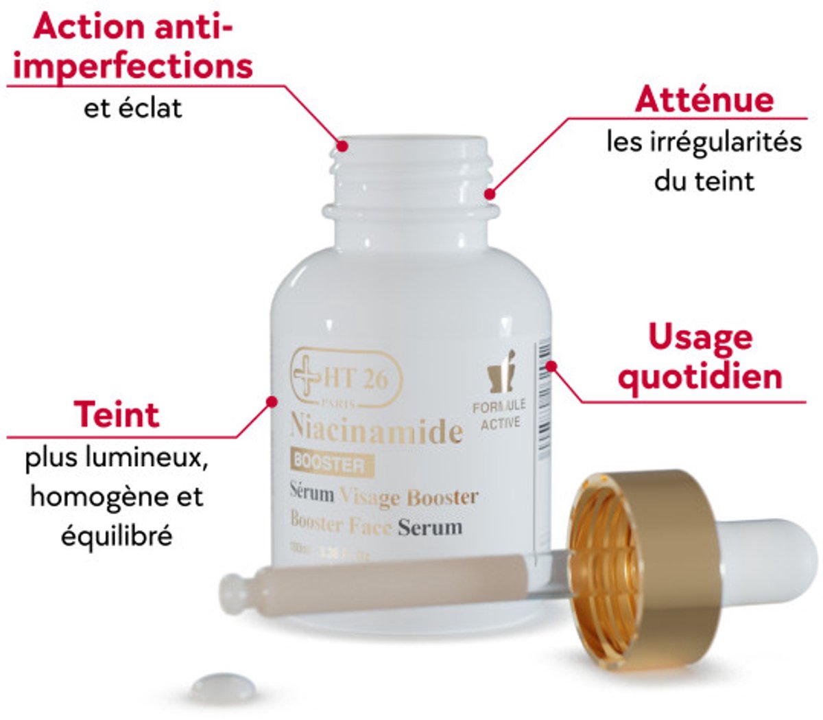 HT26 Paris Niacinamide Booster Face Serum - 100ml