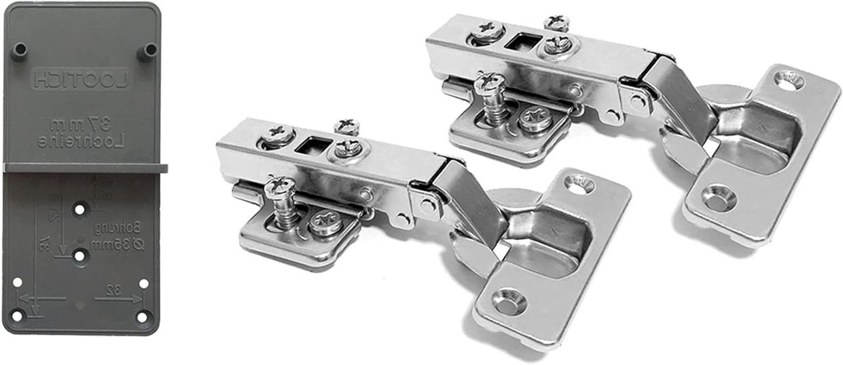 35mm Soft Close Scharnieren met Hydraulische Demper voor Keuken- en Kastdeuren - Automatische Hinge, Geïntegreerde Demping, Europese Stijl, Verpakking van 2 Stuks
