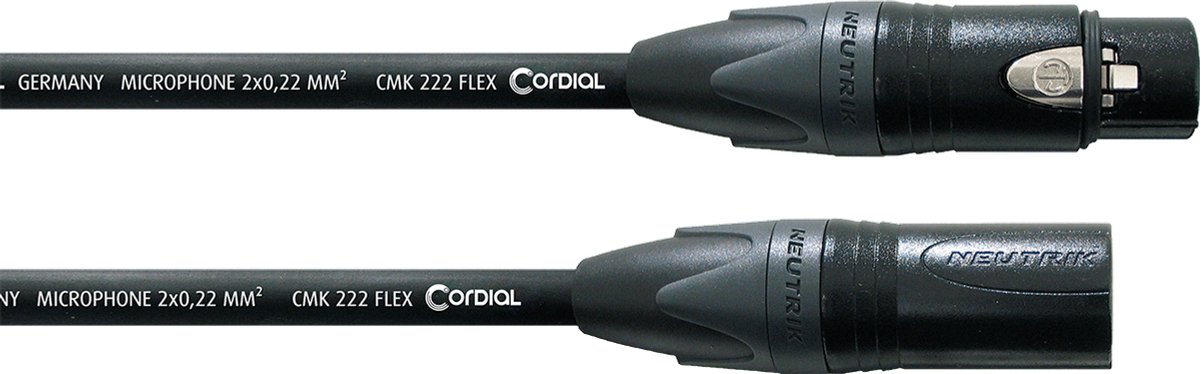 Cordial CPM FM FLEX Select Microfoonkabel Extra Flexibel – XLR mannelijk/vrouwelijk