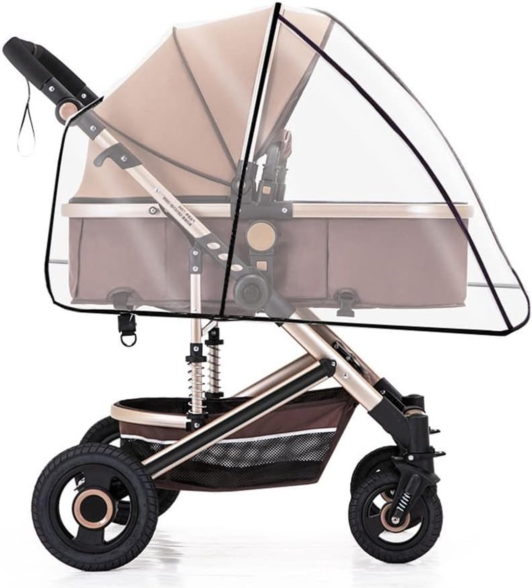 Universele regenhoes voor kinderwagens, transparant en waterdicht, beschermt tegen regen, wind, sneeuw en kou