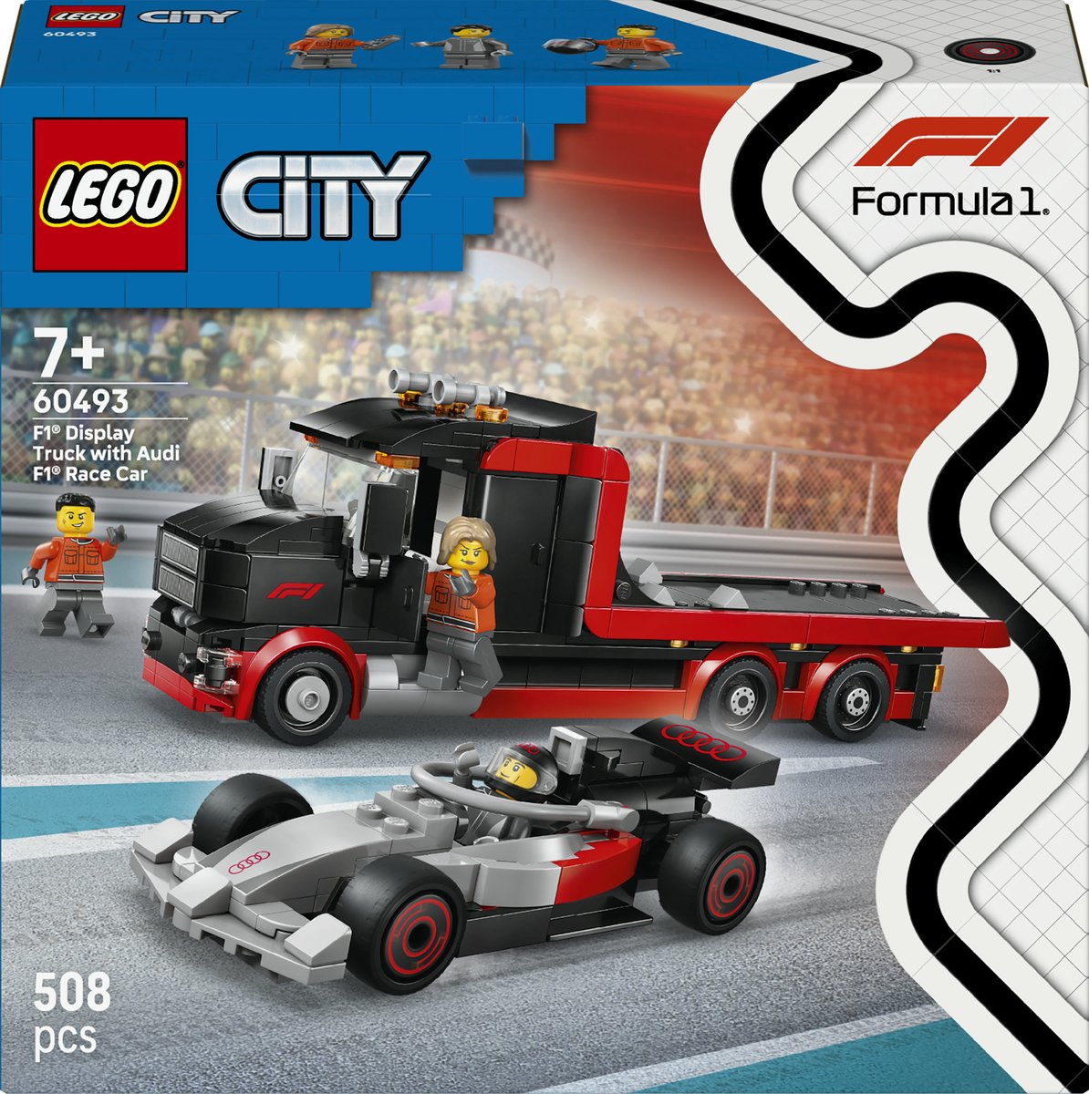LEGO® City F1® Displaytruck met Audi F1® Racewagen - 60493