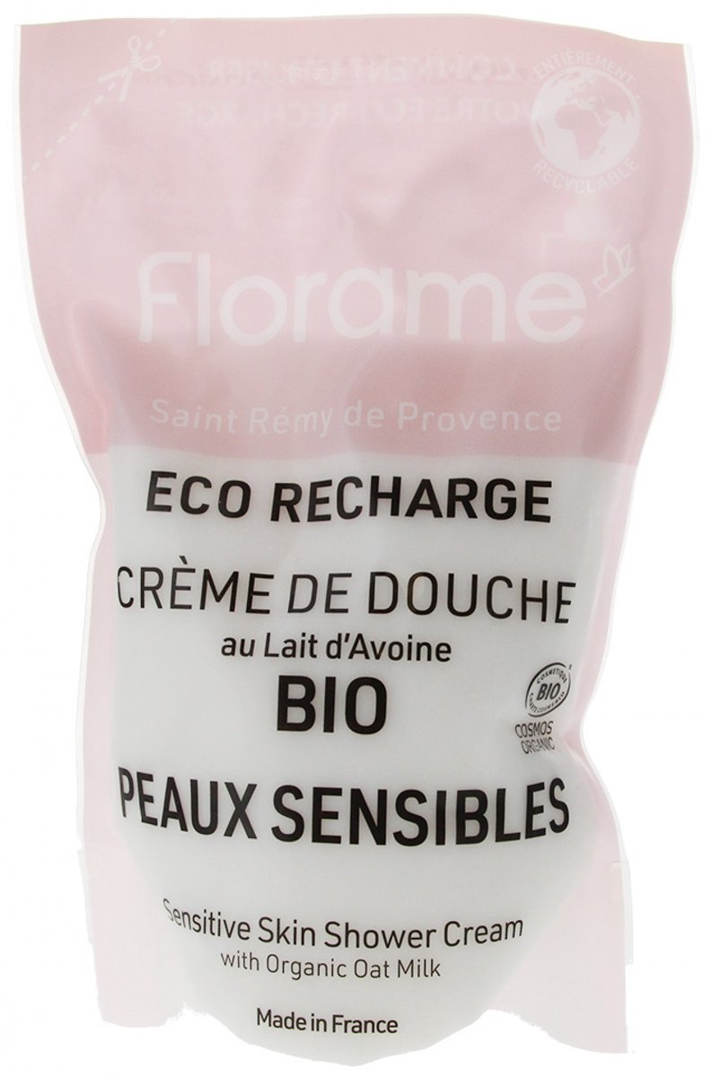 Florame Havermoutmelk Douchecrème Voor de Gevoelige Huid Biologisch Eco-Refill 700 ml