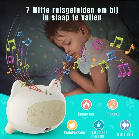DnA® Slaaptrainer - Kinderwekker - Slaaptrainer Kinderen - Wit - 5cm x 7cm x 5cm van Merkloos — afbeelding 4