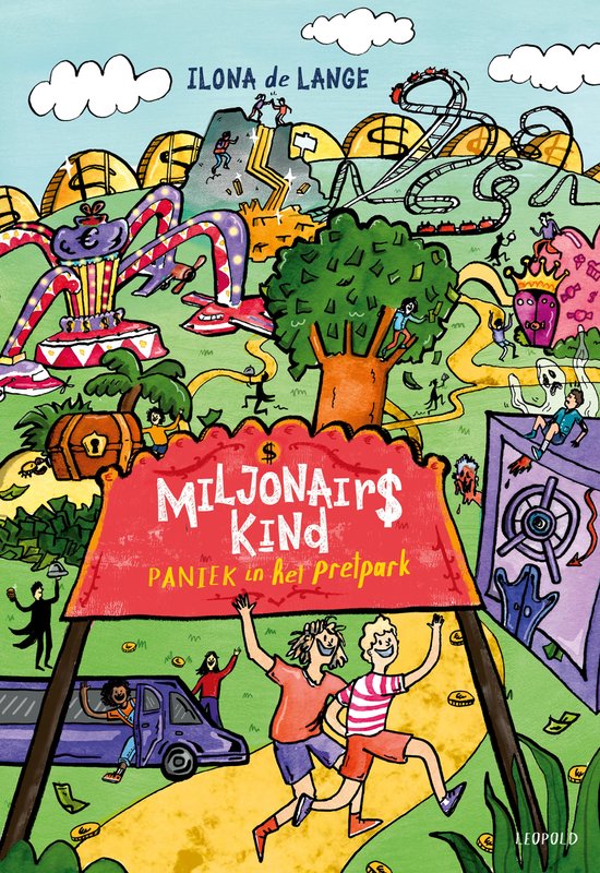 Miljonairskind - Paniek in het pretpark - cover