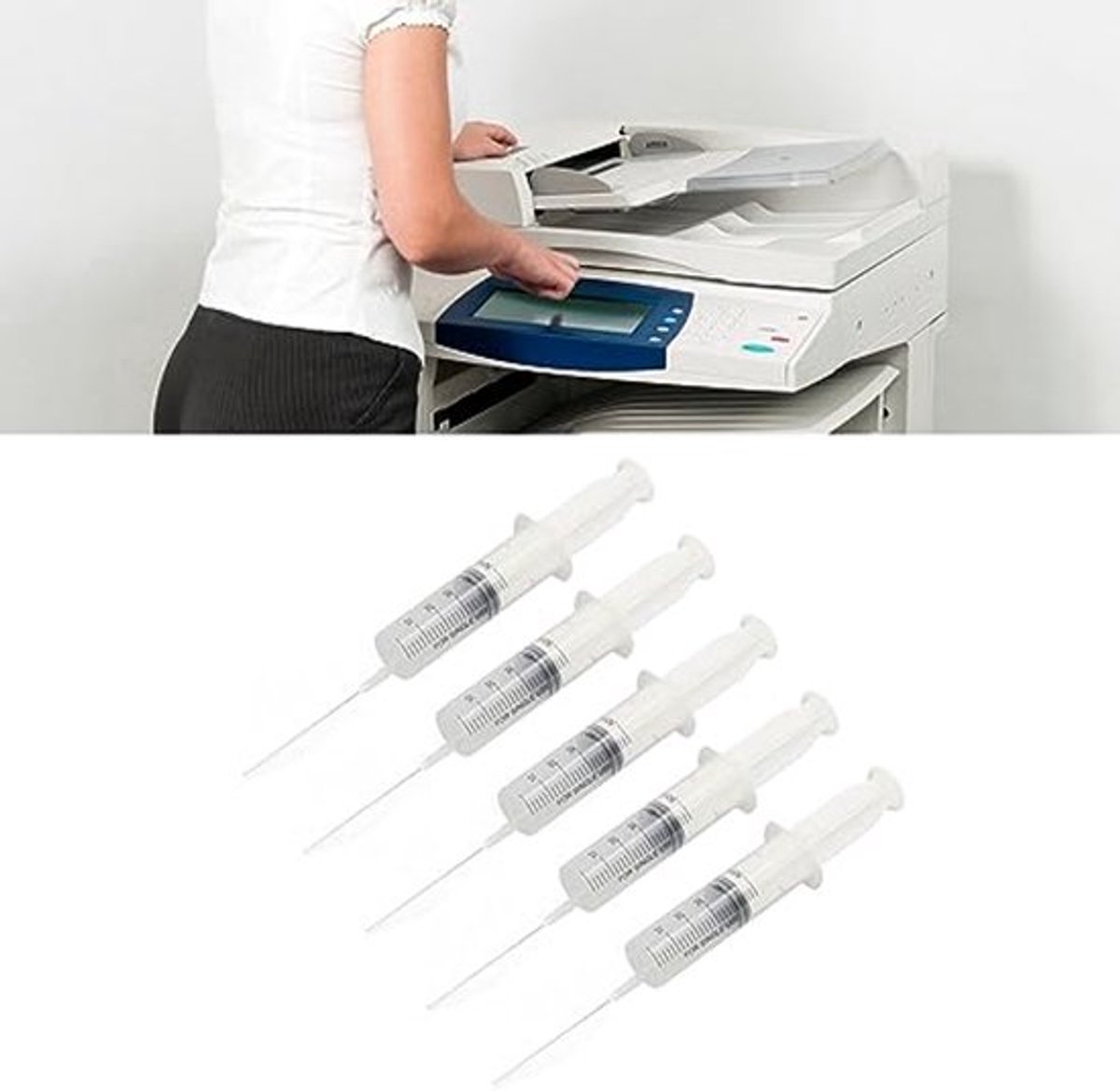 5 Stks 50 Ml Inktvulspuit met Schaal voor Printercartridge, Vereenvoudigen Inktvulling, Geschikt voor Afdrukken, Experiment, Laboratorium, Afdichting, Smering