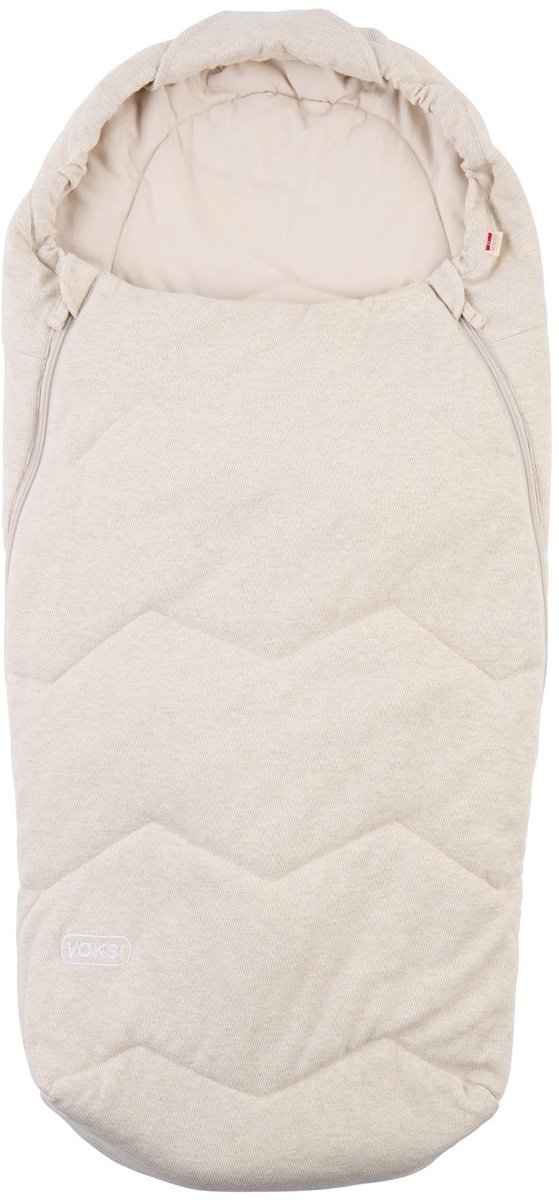 Voksi Zomervoetenzak Breeze - Voetenzak - Voetenzak buggy - Voetenzak autostoeltje - Zomervoetenzak buggy - Light Sand -Licht Beige solid