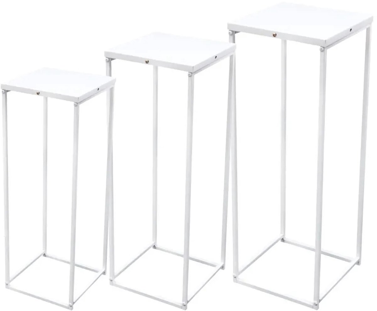 Geargalaxy 3 Metalen Plantenstandaarden - Plantenstandaard - Plantenhouder - Plantentafel - Plantenrek - Bloemenrek - Plantendisplay