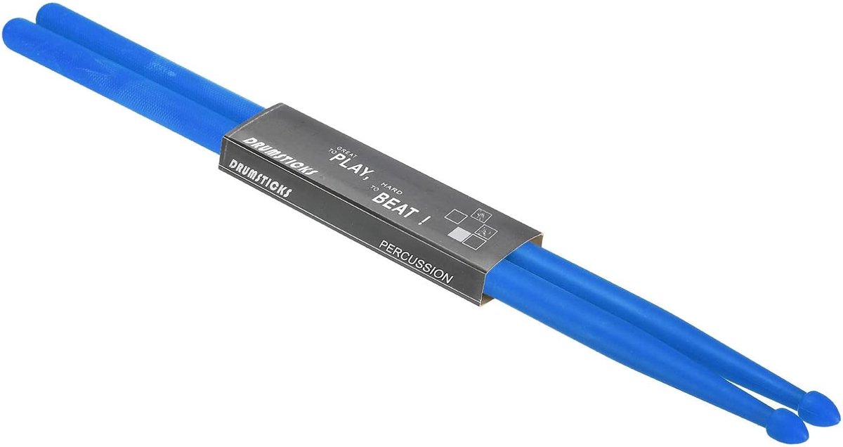 Nylon Drumstokken - Percussie Stokken - Muziek Maken - Antislip Handvat - 406 cm - Blauw
