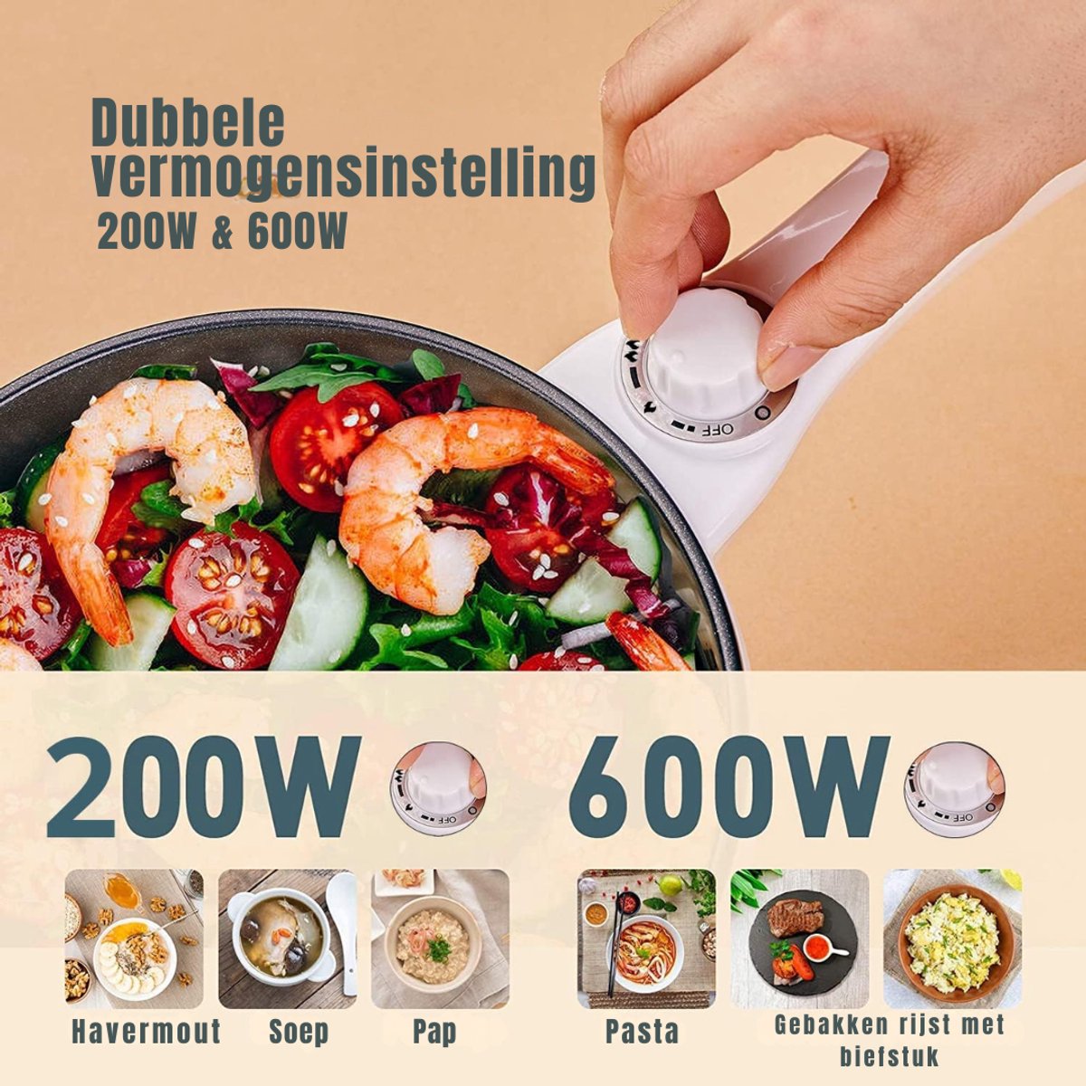 Nexvo® Hotpot Electrisch - Hotpot - Groen - 37cm x 12cm x 21cm
