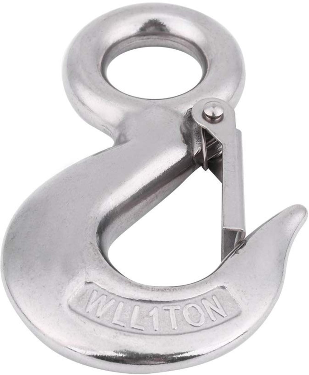 SMOAKEZ - Swivel Round Eye Snap Clip - Robuust en Corrosiebestendig - Zilver - Voor Cargo en Bevestiging - 1.0T