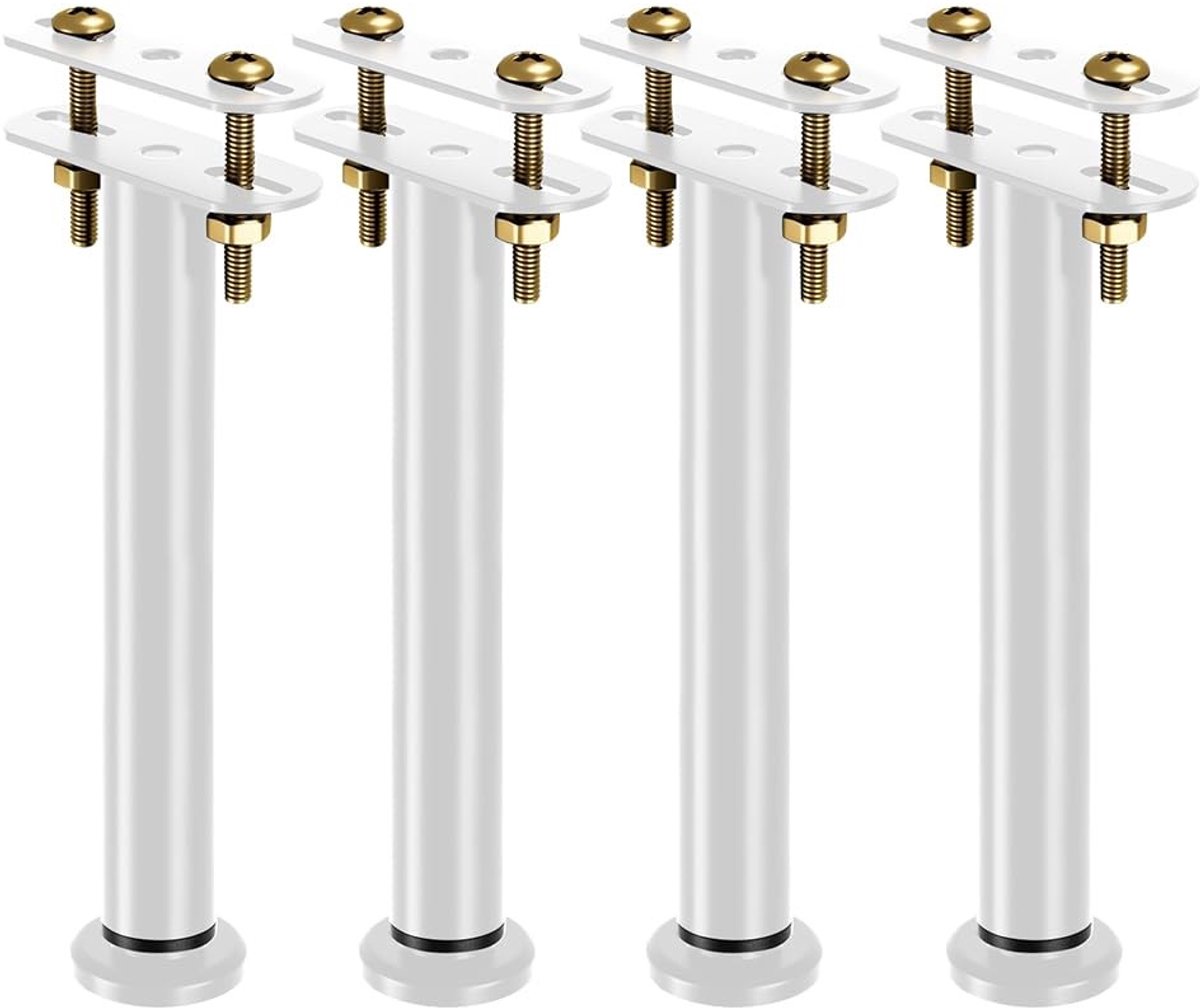 LIVIA HOME- Bedpoten Verstelbaar 25-42 cm - Meubelverhoger - Steunpoten Set van 4 - Robuuste Ondersteuning - Ideaal voor Bedframe - Meubelpoten