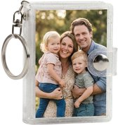 Ainy - Sleutelhanger foto liefde met sleutelringen | Baby fotoboek | geluksbrenger | foto album insteekalbum | mini fotolijst | pasfoto lijstjes | fotoalbum auto sleutelhangers volwassenen & kinderen accessoires | Moederdag cadeautje voor mama