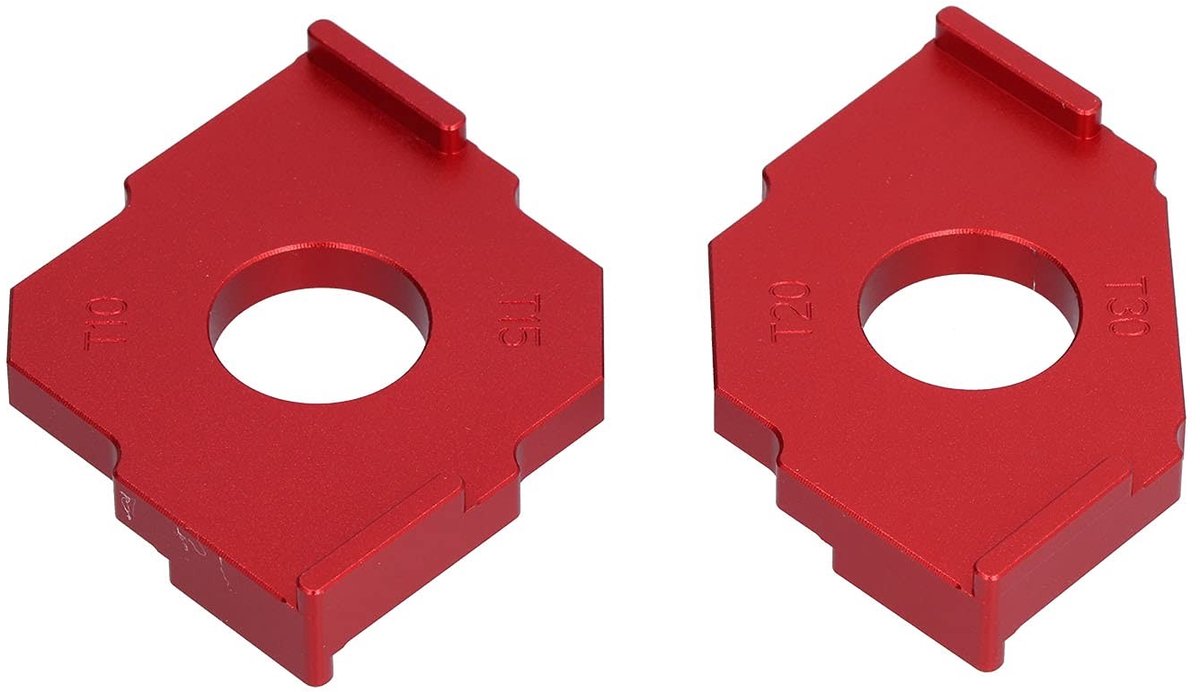 LAUZY - Hoekradius Routeringssjablonen - Houtbewerking - Aluminium - Snijhoek Positionering - 2 Stuks - Perfect voor Professionele Klussers