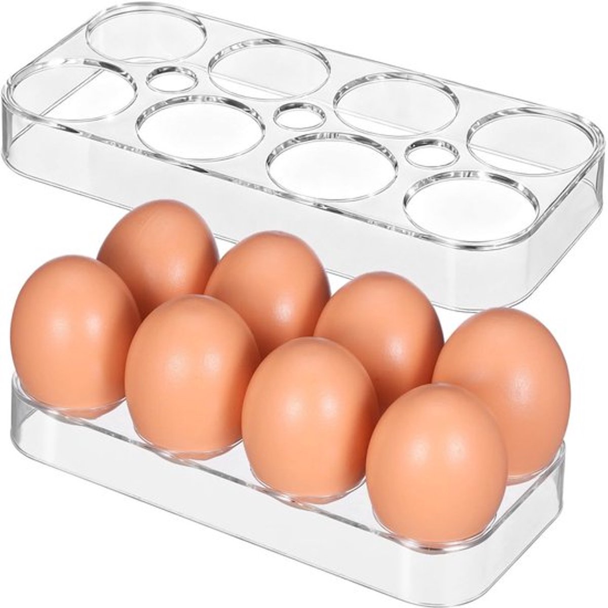 Allecto - Praktische Ei Box - Duurzame Koelkast Trays - Houd Eieren