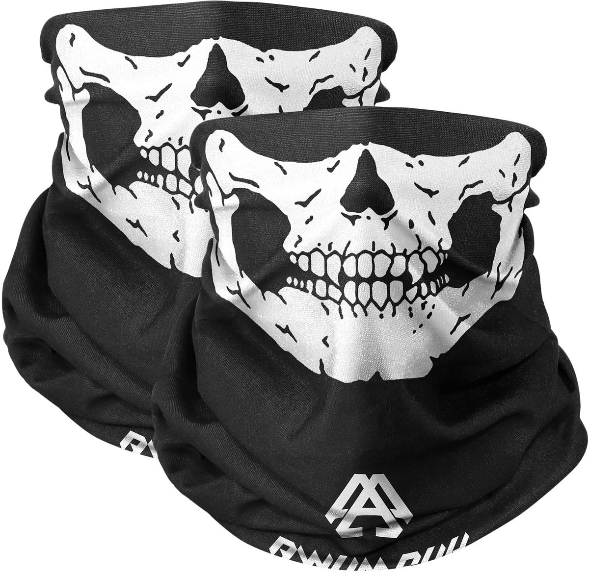 VLEMICO - Schedel masker - Halloween bivakmuts - multifunctionele sjaal - skeletmasker - warmte- en windbescherming.