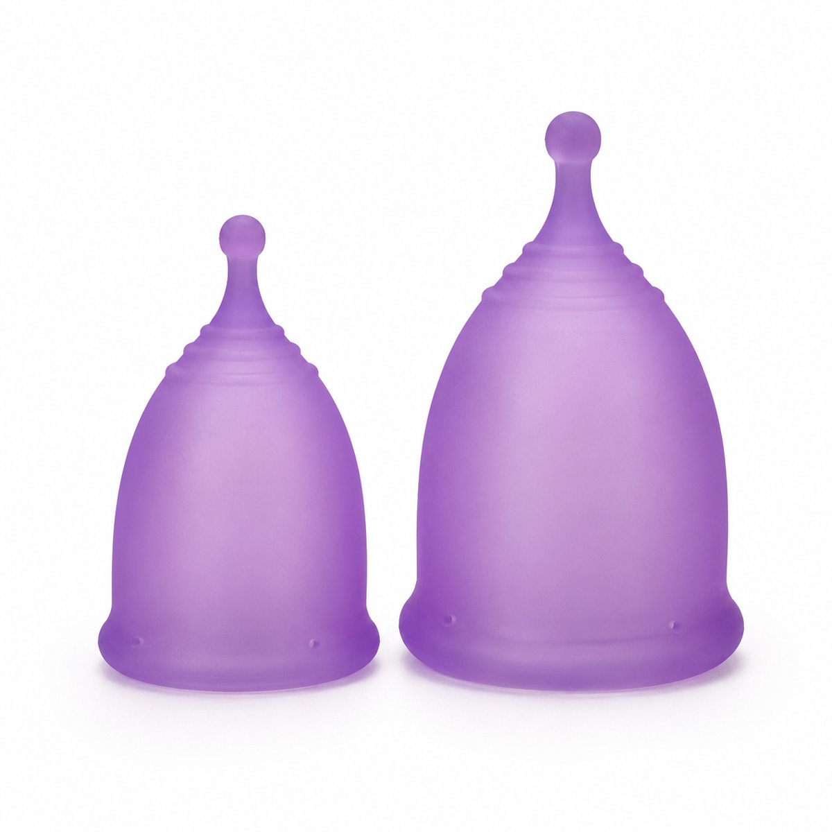 Gloovon® Menstruatiecup Herbruikbare Maanbeker - Lekvrij - Veilig alternatief voor tampons en maandverband - Siliconen - Paars