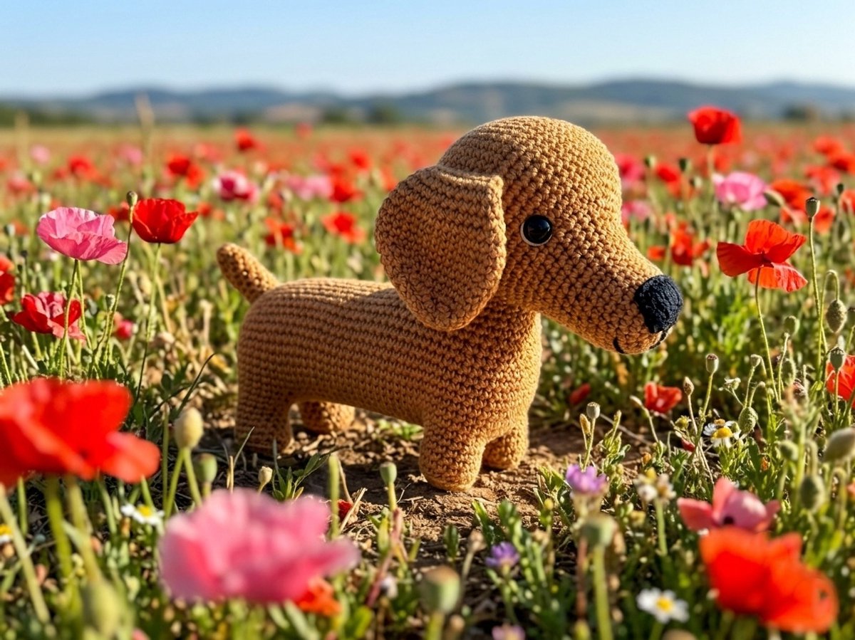 Ties de Teckel - Haakpakket - Corneeltje Wol - Cor & Co (Gold bruin)