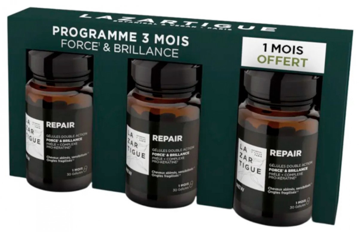 Lazartigue Repair Force & Brillance Set van 3 x 30 capsules
