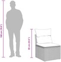 Afmetingen stoel: 85 cm hoog. Een man van 180 cm staat naast de stoel.
