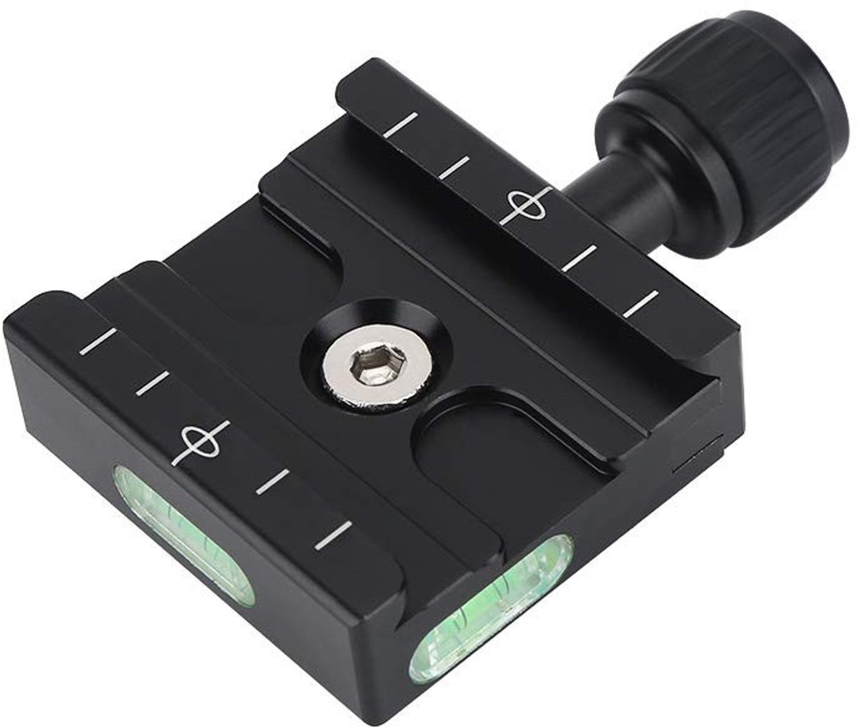 Dailygoods - Arca Swiss Snelkoppelingsplaat - Statiefklem - Robuuste metalen constructie - Compact formaat - Geschikt voor Benro statieven - Pr...