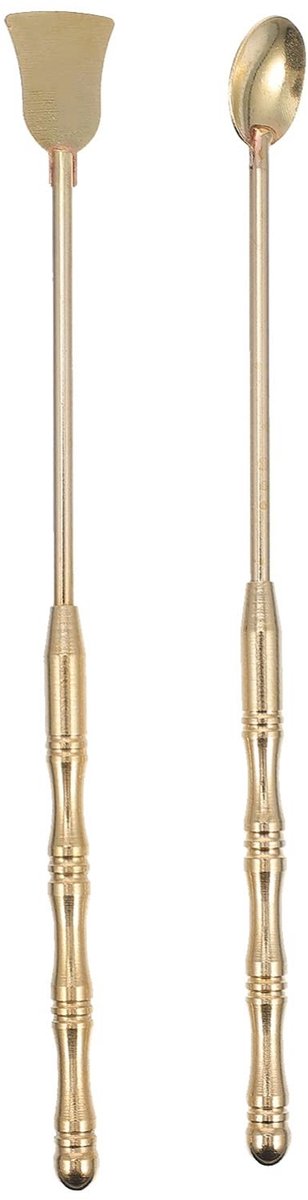 Dailygoods - Wierook Gereedschapsset met Koperen Lepel en Schep, 2 Stuks