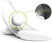 Golf Putt trainer opvouwbaar voor binnen en buiten Wit