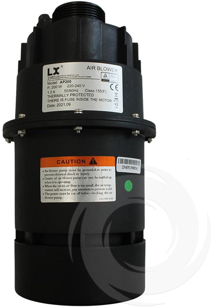 LX AP200-V2 Blower – krachtige luchtblower voor spa, jacuzzi en bubbelbad
