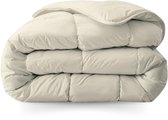 Zelesta Everyday Uni Sand Beach 240x200cm - Dekbed zonder overtrek - 30 dagen proefslapen - Wasbaar hoesloos dekbed - Bedrukt dekbed - All year zomerdekbed & winterdekbed