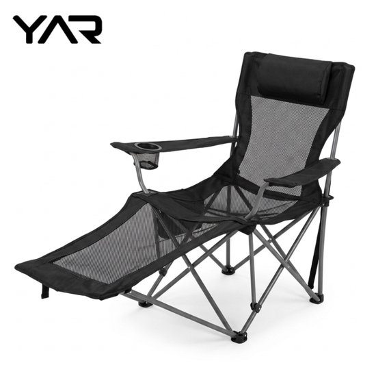Sannaila - Chaise de camping - inclinable - Pliable - Pliable - Chaise de plage - Chaise de pêche - Chaise longue de jardin - Chaise longue - Grijs