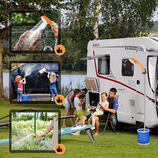 Draagbare Elektrische Camping Douche - Oplaadbaar via USB - Outdoor Douchekop - Waterproof - Staza — afbeelding 2